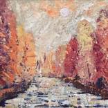 autumn abstraction landscape by Valentina Reymer
