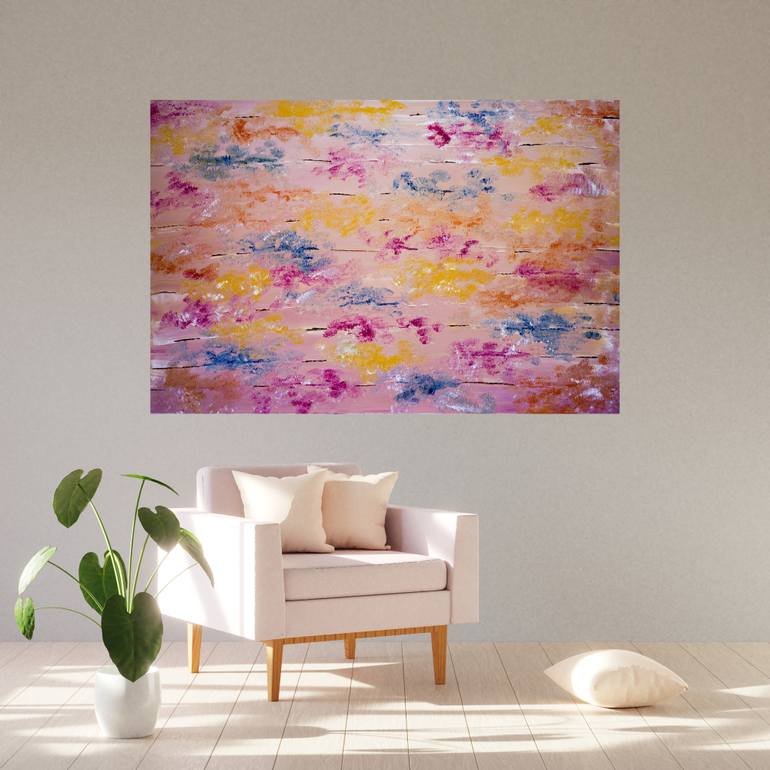 Original Abstract Expressionism Abstract Painting by Ioana Stefanescu