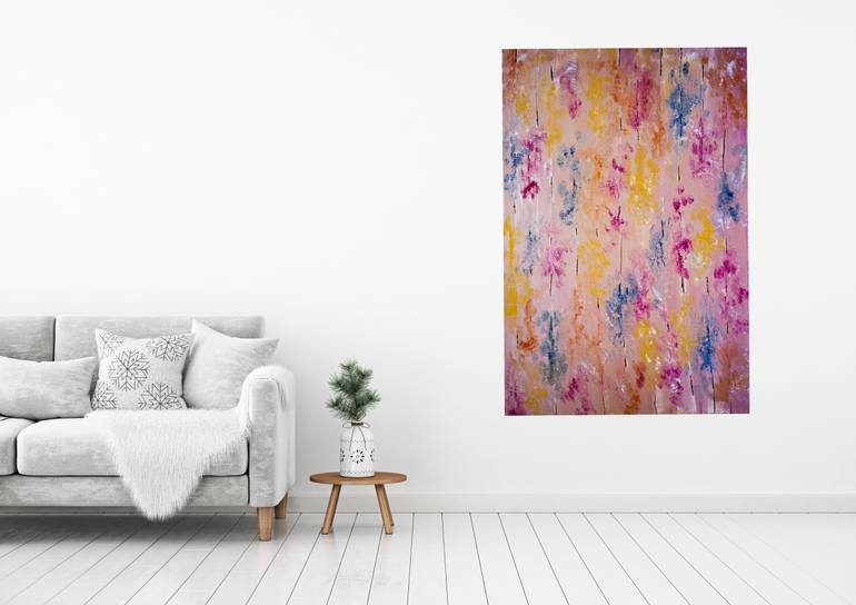 Original Abstract Expressionism Abstract Painting by Ioana Stefanescu