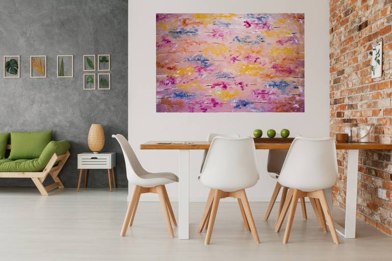 Original Abstract Expressionism Abstract Painting by Ioana Stefanescu