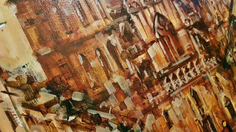 Original Impressionism Architecture Painting by Gabriel Holcer