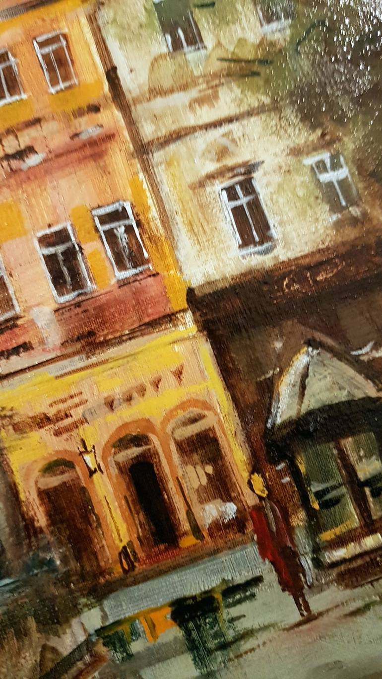 Original Expressionism Architecture Painting by Gabriel Holcer