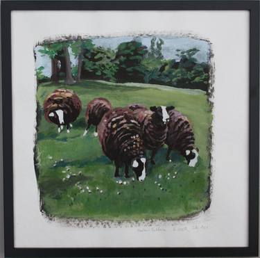 Original Figurative Animal Painting by Helen Uter