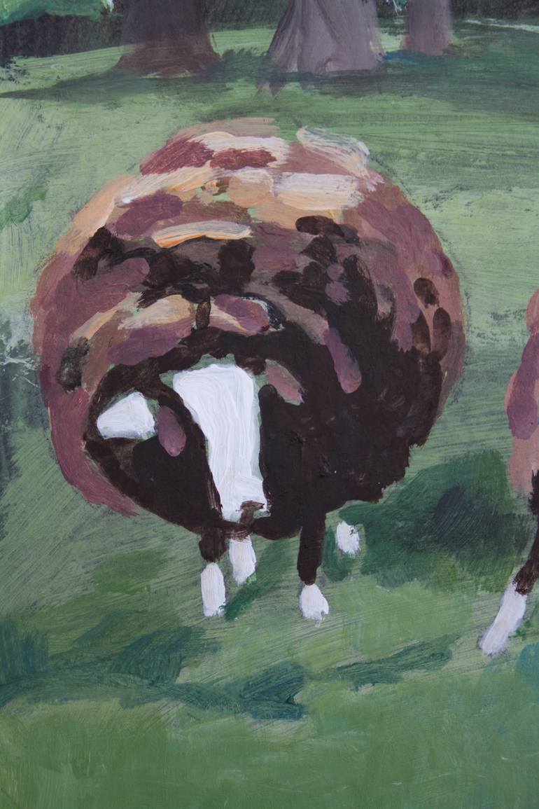 Original Figurative Animal Painting by Helen Uter