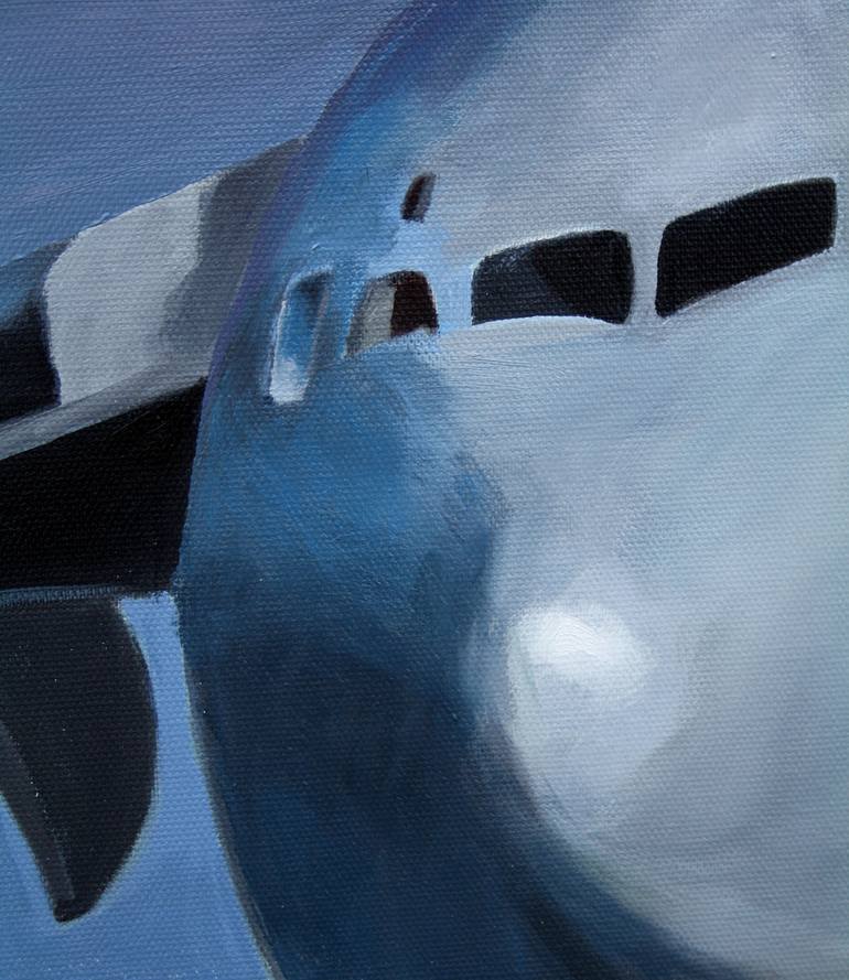 Original Aeroplane Painting by Helen Uter