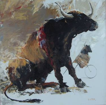 Original Cows Paintings by Helen Uter