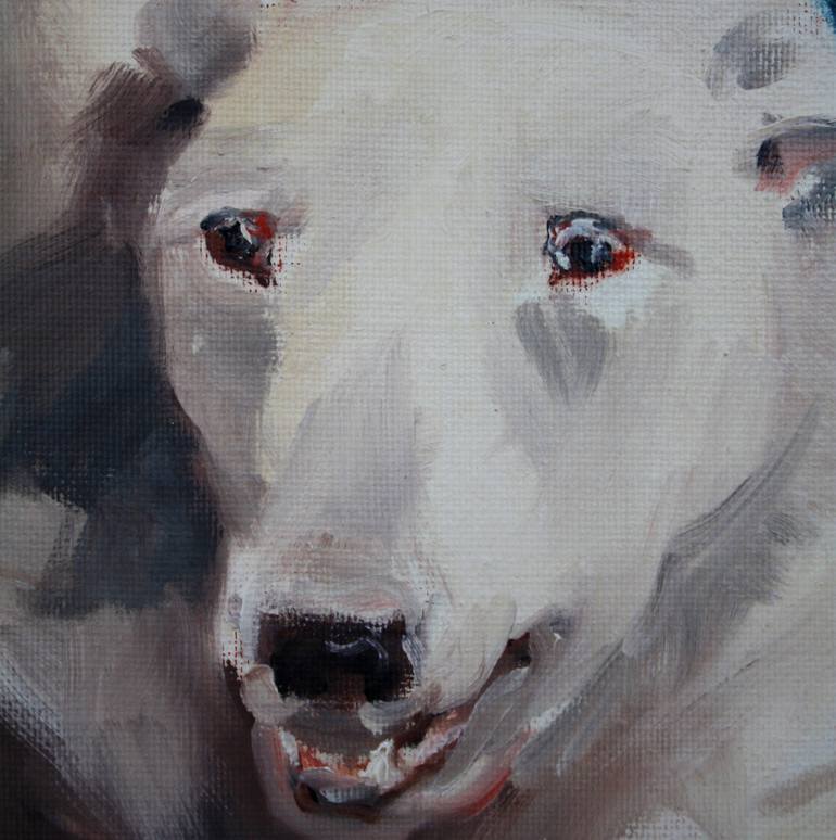 Original Figurative Dogs Painting by Helen Uter