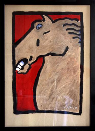 Print of Expressionism Horse Paintings by Helen Uter
