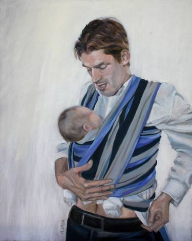 Original Figurative Family Paintings by Helen Uter