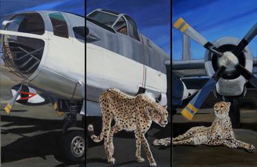 Original Airplane Paintings by Helen Uter