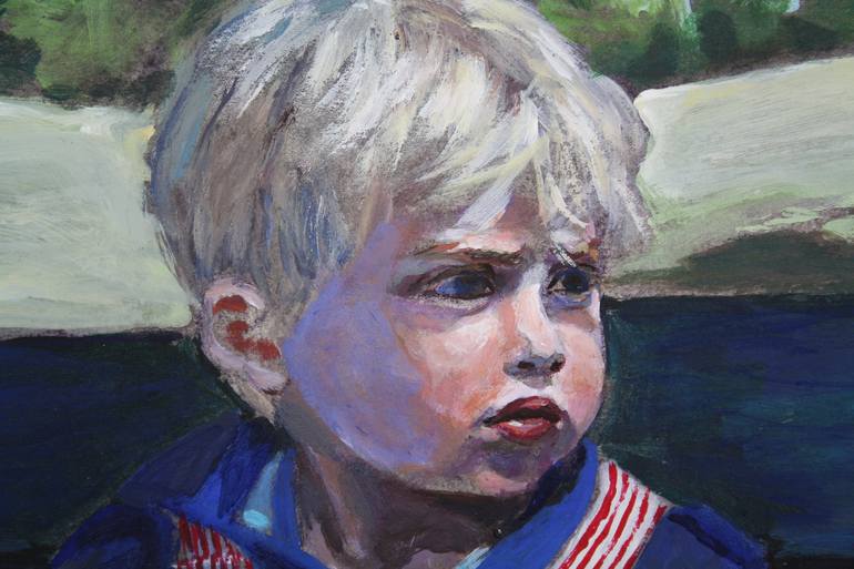 Original Figurative Children Painting by Helen Uter