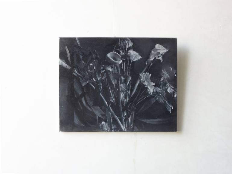 Original Floral Painting by Giancarlo Manneschi