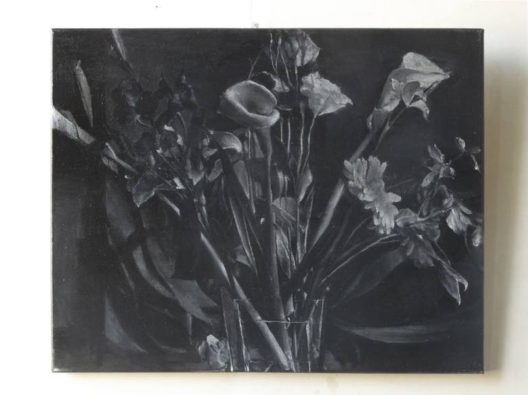 Original Floral Painting by Giancarlo Manneschi