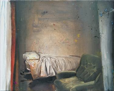 Original Figurative Interiors Paintings by Giancarlo Manneschi