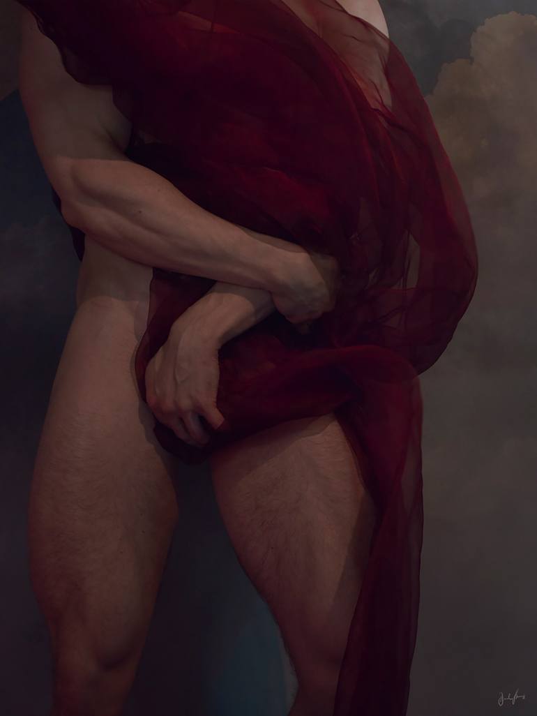 By the Horn. Male Nude. Photography by Daniel Jaems | Saatchi Art