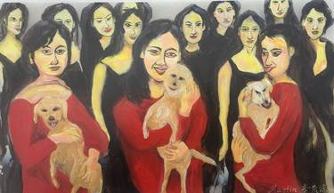 Print of Figurative Women Paintings by Martin Lee M T