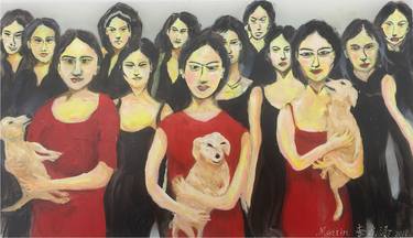 Print of Women Paintings by Martin Lee M T