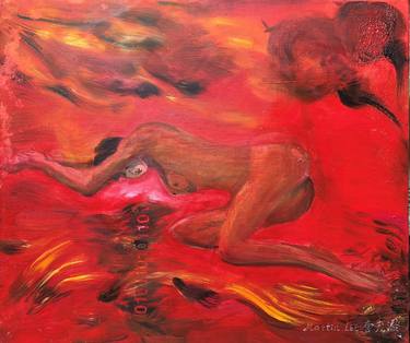 Original Expressionism Nude Paintings by Martin Lee M T