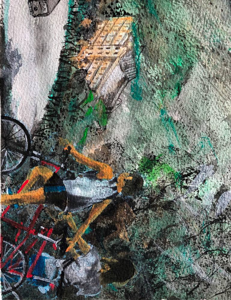 Original Impressionism Nature Painting by Martin Lee M T