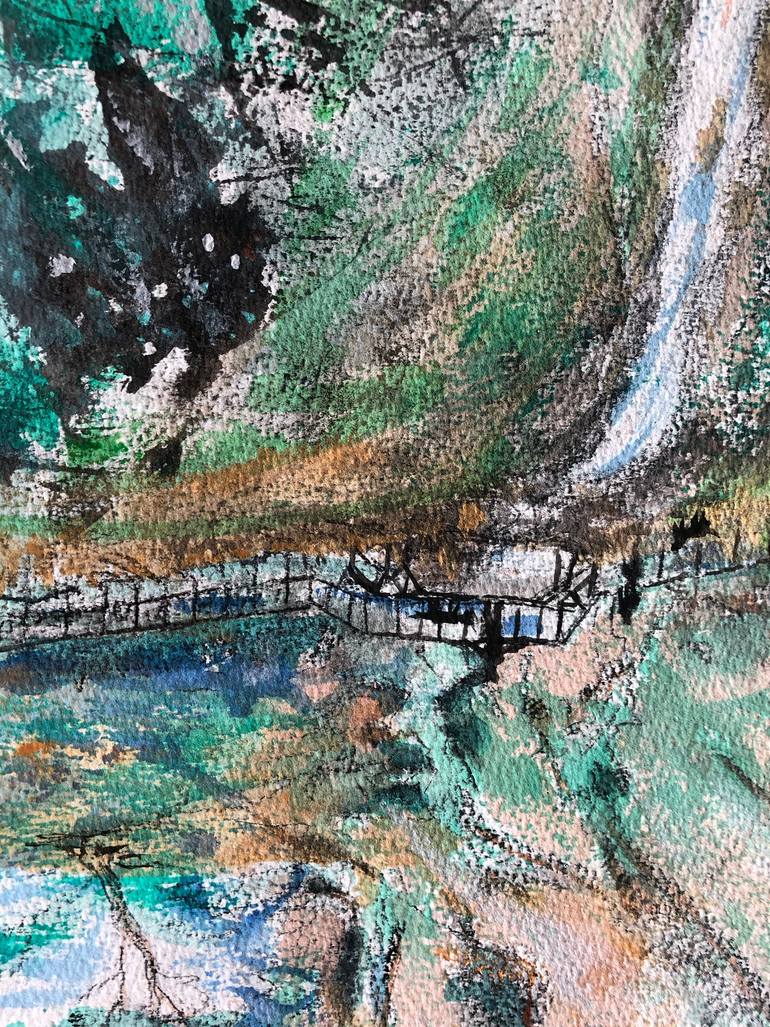 Original Impressionism Nature Painting by Martin Lee M T