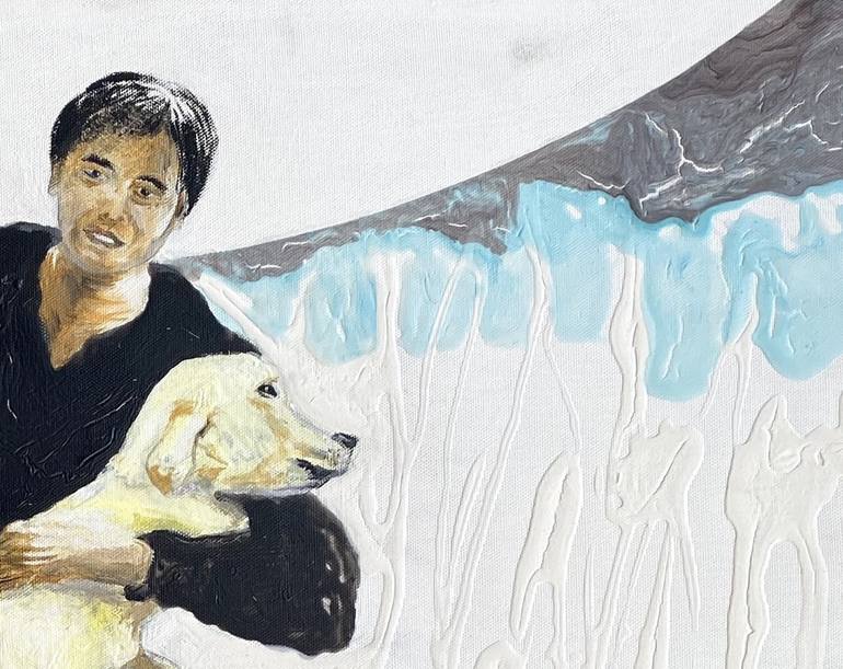 Original Conceptual Dogs Painting by Martin Lee M T