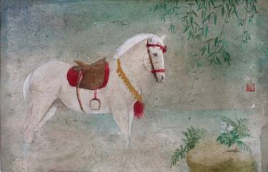 Original Horse Painting by Yuanchi Qiao