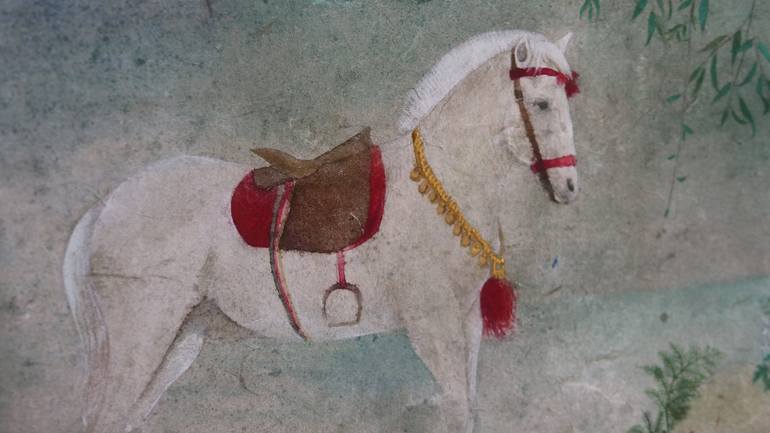 Original Figurative Horse Painting by Yuanchi Qiao