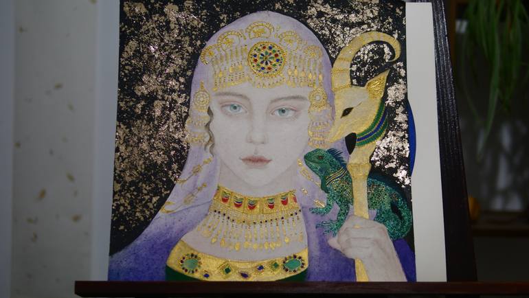 Original Art Deco Women Painting by Yuanchi Qiao