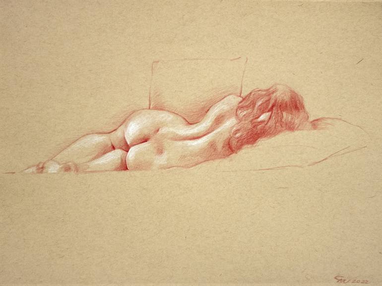 Print of Figurative Nude Drawing by Cody Wood