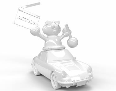 Original Minimalism Cartoon Sculpture by Alexander Reagan