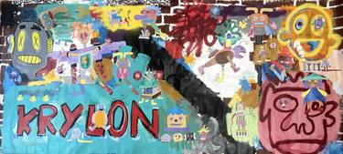 Original Street Art Abstract Painting by Alexander Reagan