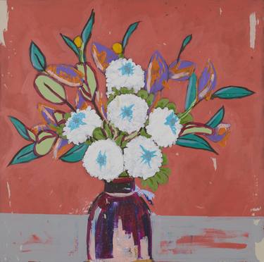 Original Expressionism Floral Paintings by Ryan Michael Kelly