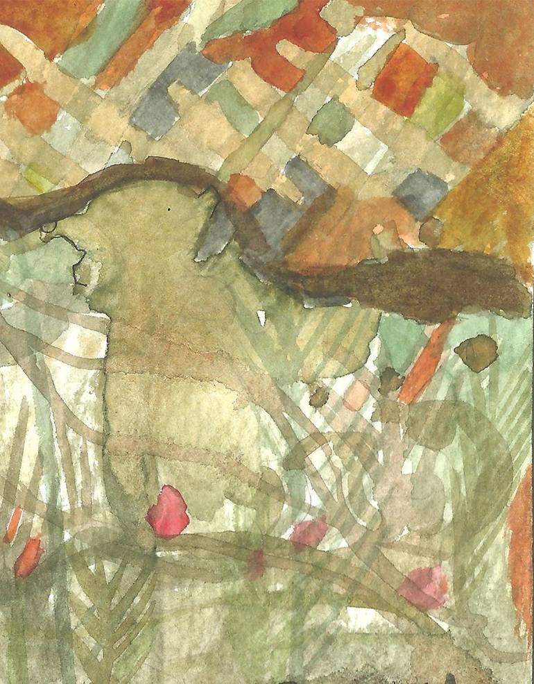 Original Expressionism Nature Painting by Maria Eljel