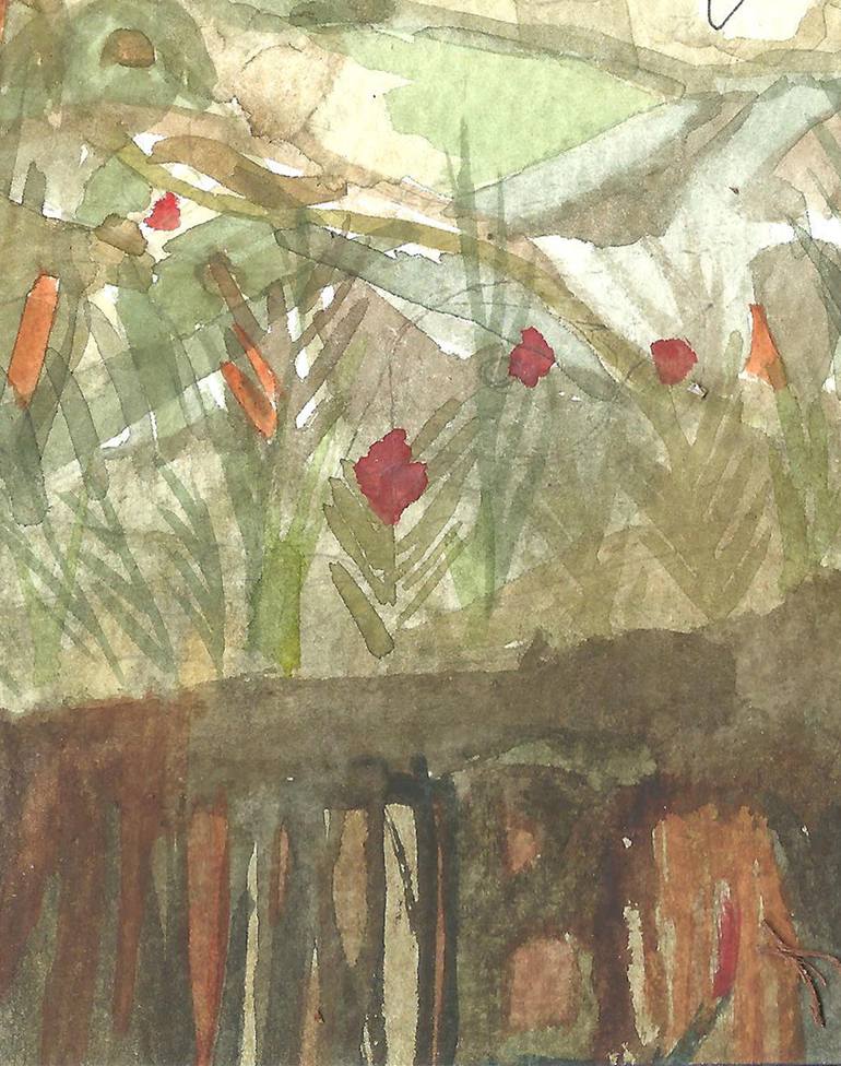 Original Expressionism Nature Painting by Maria Eljel