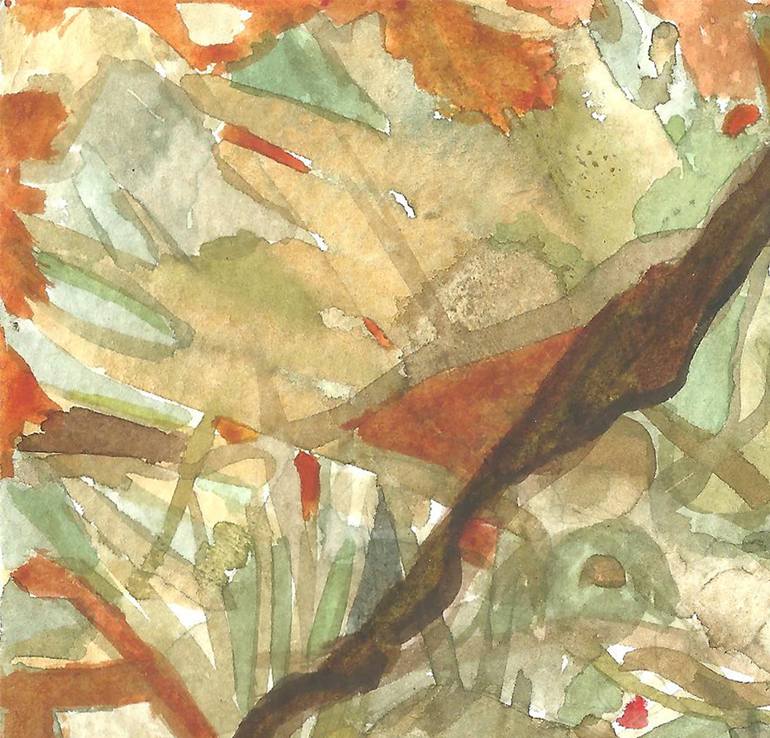 Original Expressionism Nature Painting by Maria Eljel