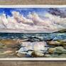 Seascapes freshen the interior of your home, bring a sense of fresh air, warm sun and relaxation. These seascape paintings bring calm and harmony. Especially for you, to make your home more comfortable.
This is an original watercolor landscape painted by me.
* Sold unframed.