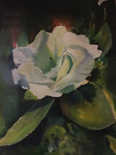 Original Floral Painting by Wakaye Marcos Agajyelleh