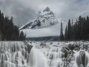 Pyramid Peak Over Wapta Falls - Limited Edition of 3 thumb