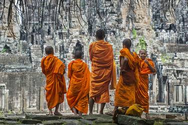 Monks at Bayon Temple thumb