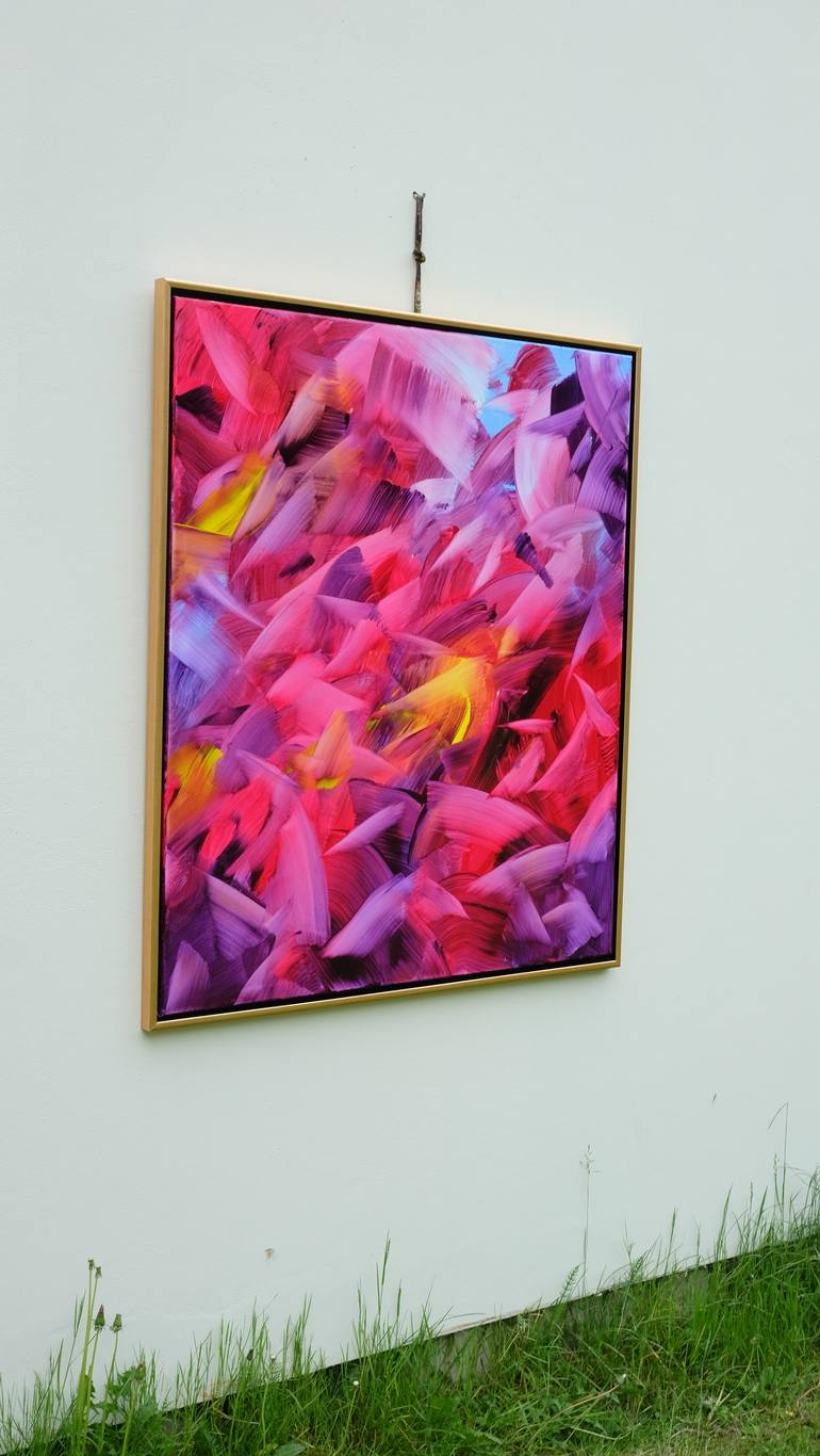 Original Abstract Expressionism Abstract Painting by Eva Mitera