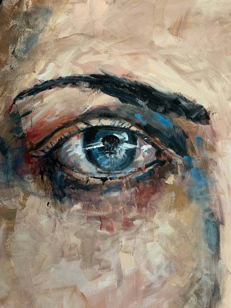 Original Expressionism People Painting by Carolina Cerino