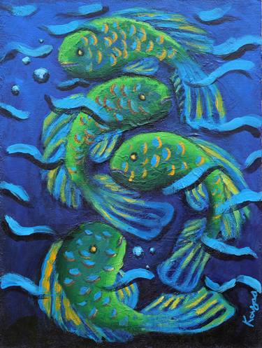 Original Fish Paintings by Kavya Vyas