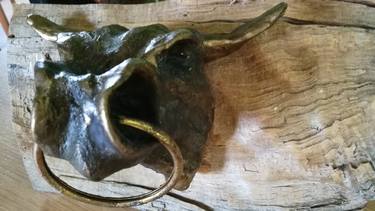 Eldorado a head of a bull mounted on wood thumb