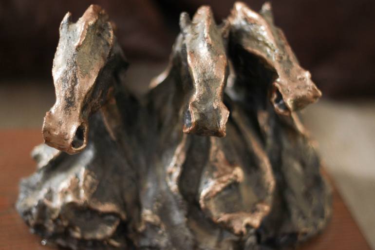 Original Abstract Horse Sculpture by Leya Kokoravec