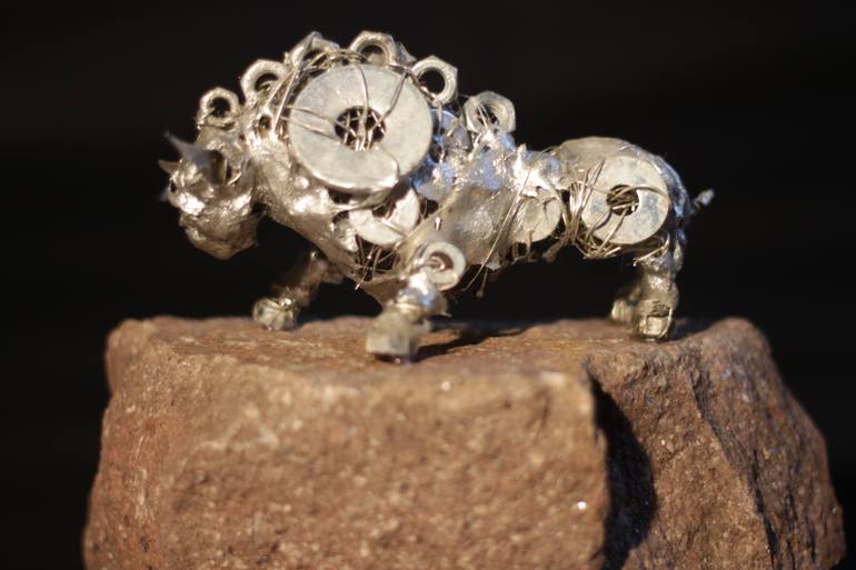 Original Abstract Animal Sculpture by Leya Kokoravec