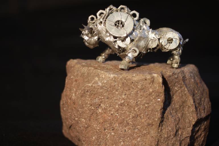 Original Abstract Animal Sculpture by Leya Kokoravec