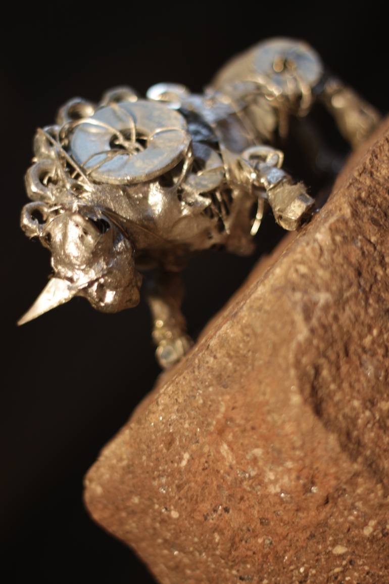 Original Abstract Animal Sculpture by Leya Kokoravec