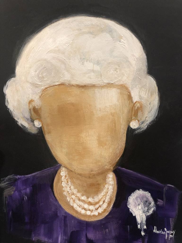 The Queen Christmas Speech 2020 Painting by Sherine Nazmy Saatchi Art