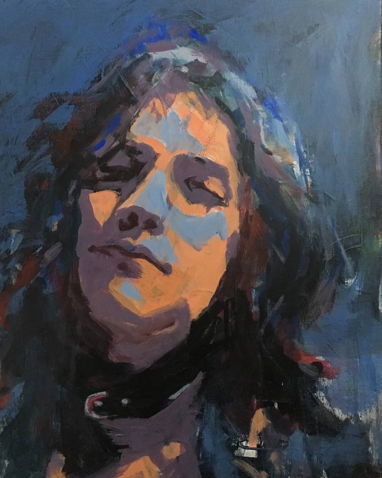 Print of Abstract Expressionism Portrait Paintings by Cindy Robinson