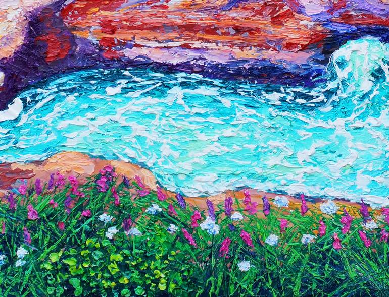 Original Expressionism Landscape Painting by Eryn Tehan